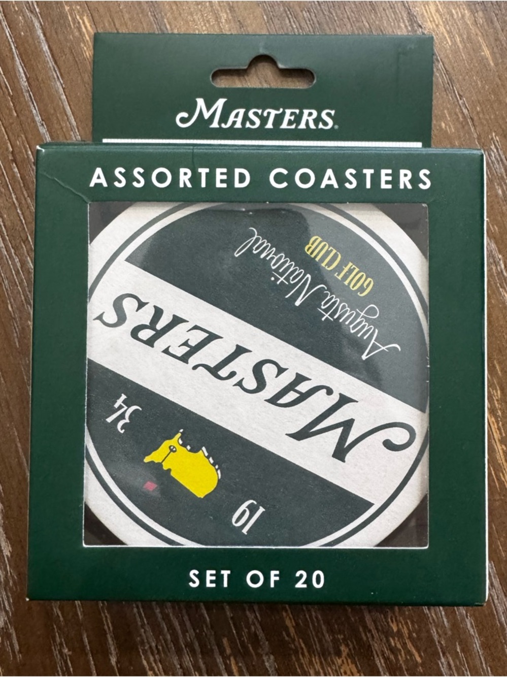 New Masters Set of 20 Assorted Golf Coasters